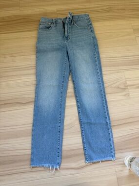 Madewell Perfect Vintage High-Rise Jeans Straight Women’s Light Blue. Size 25